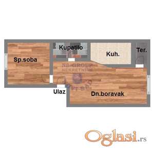 Dvosoban stan u Petrovaradinu - 38m2